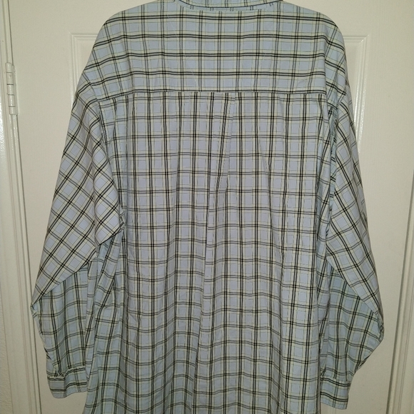 Wrangler Rugged Wear Checkered Long Sleeve Button Down Shirt Men's sz 3XT. - Picture 2 of 6